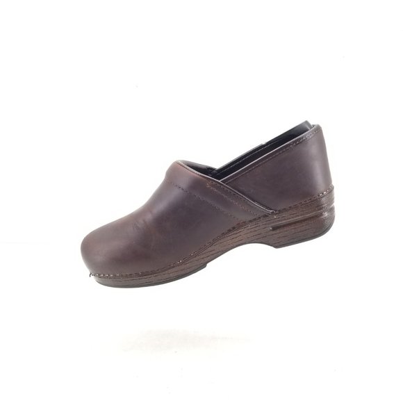 Dansko Pro XP Brown Oiled Leather Clog Nursing Shoes Mule Size 40 3912-787878 - Picture 2 of 7